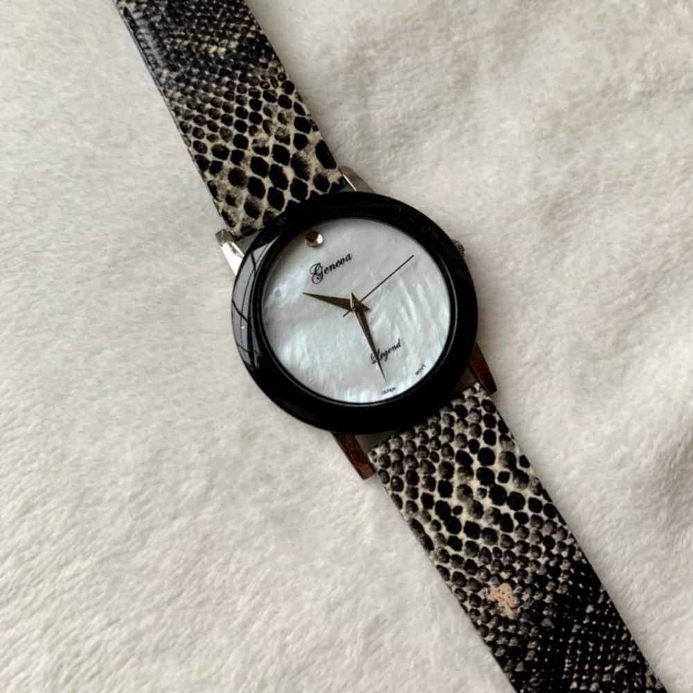 Geneva Snakeskin Watch